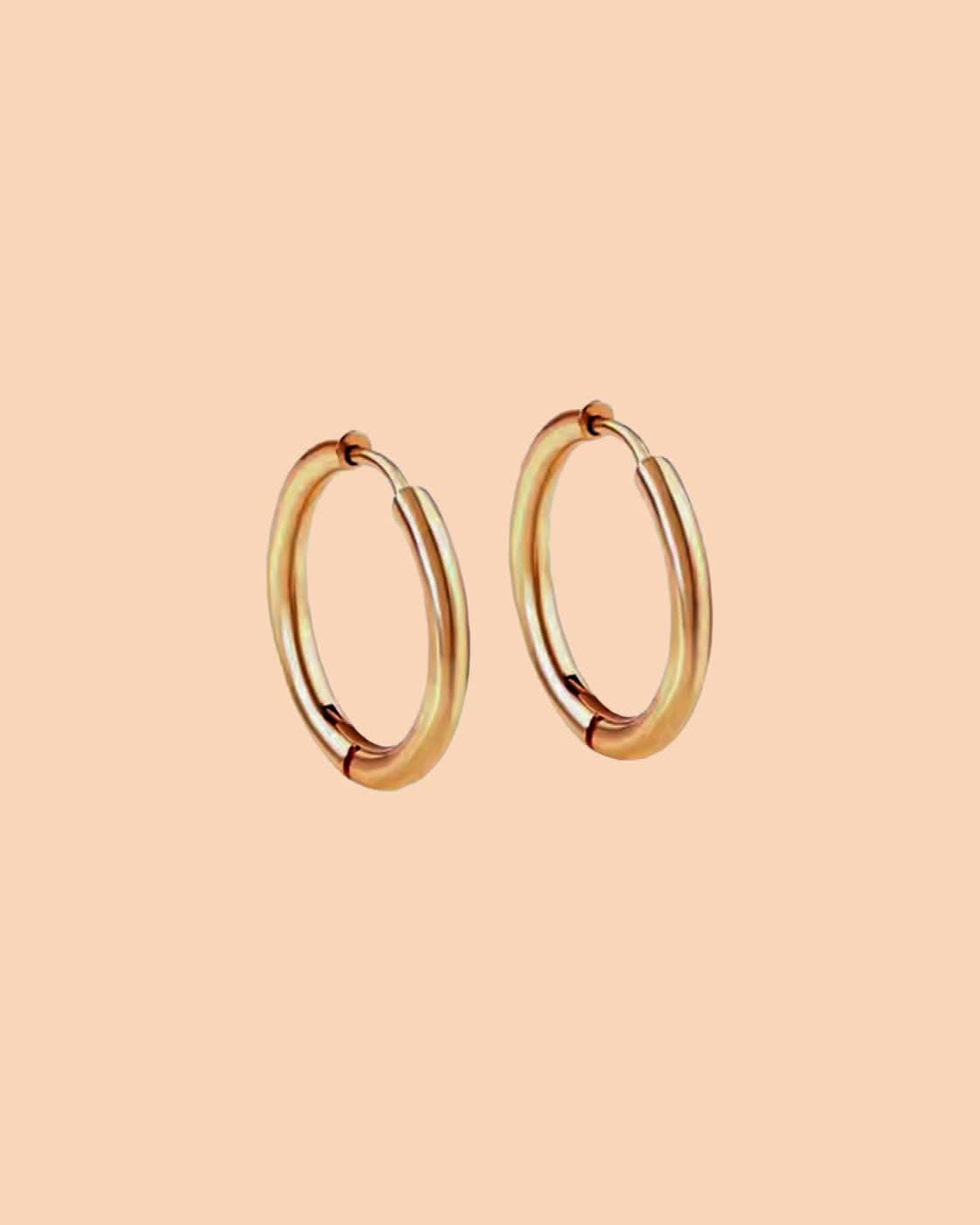 Pair of huggie hoop earrings