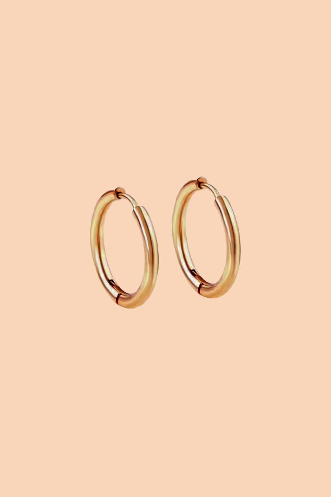 Pair of huggie hoop earrings