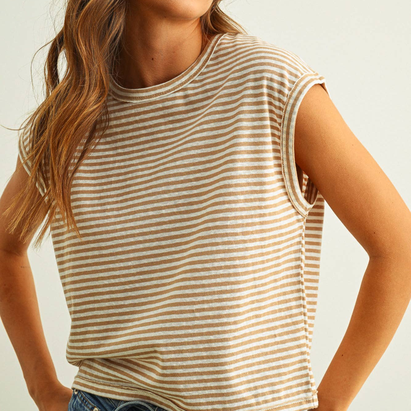 Stripe Slub T-shirt