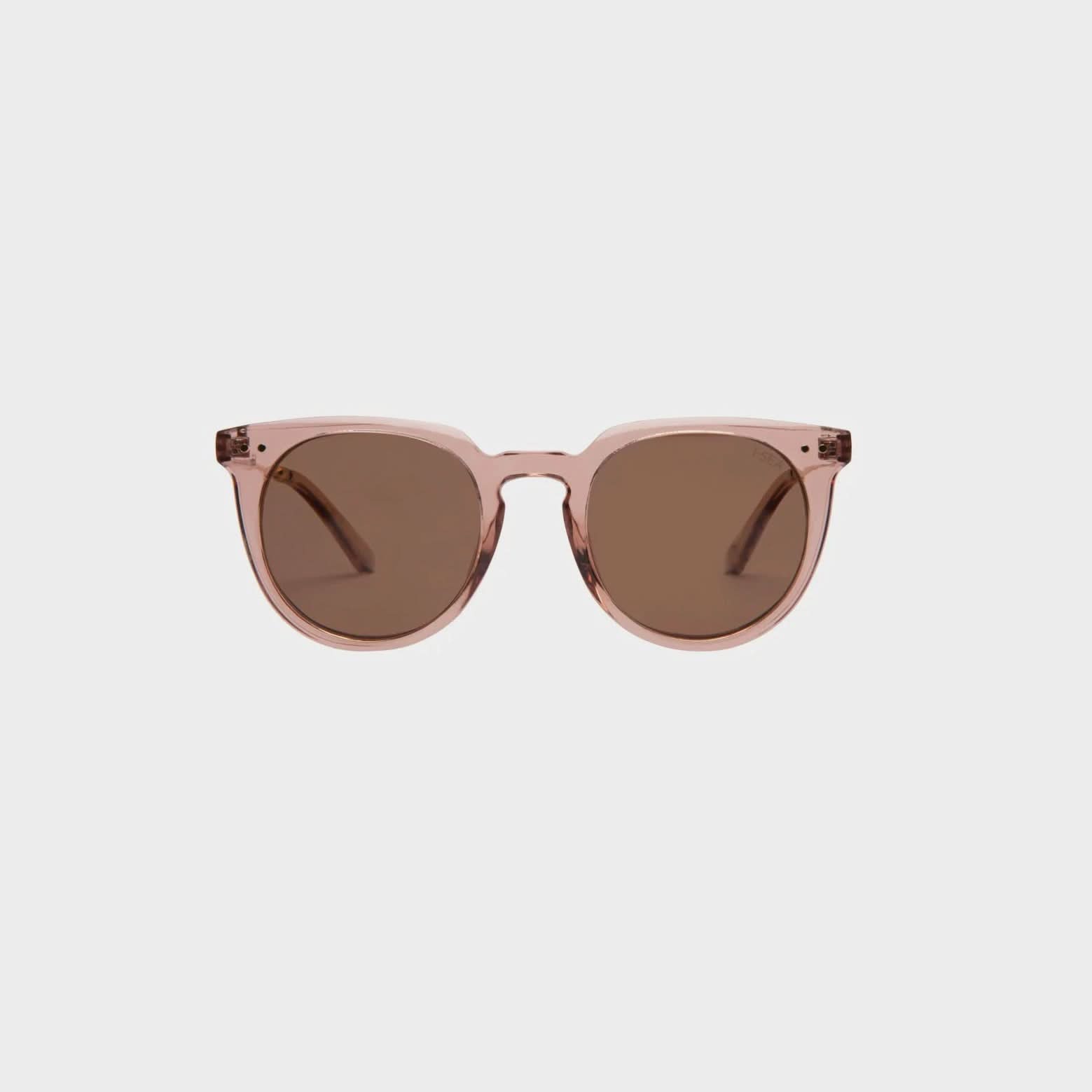 Light pink Sunglasses with brown Polarized lens