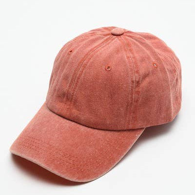 Pink baseball cap on a white background
