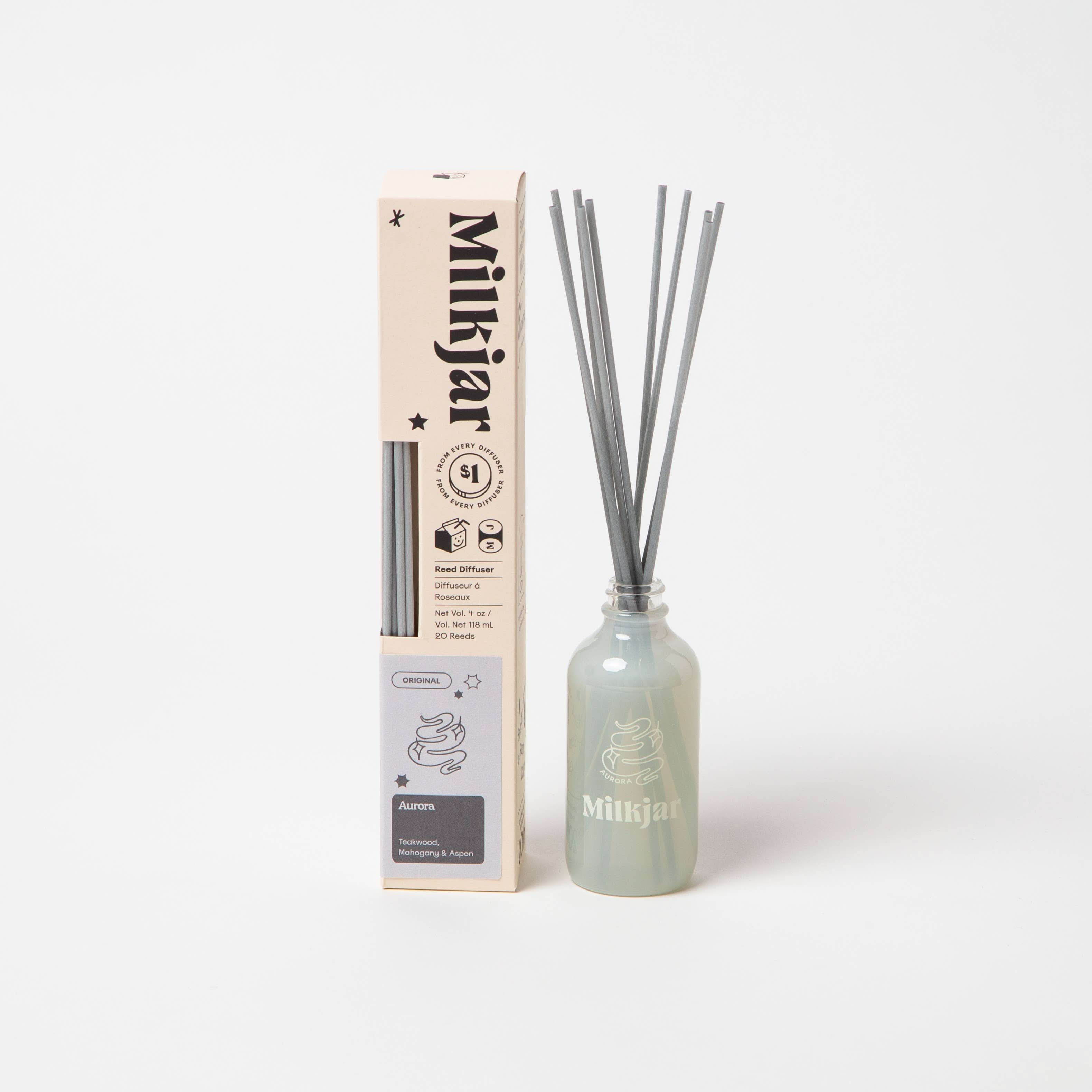 mahogany, teakwood, aspen silver natural diffuser