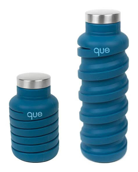 Expandable water teal bottle metal top