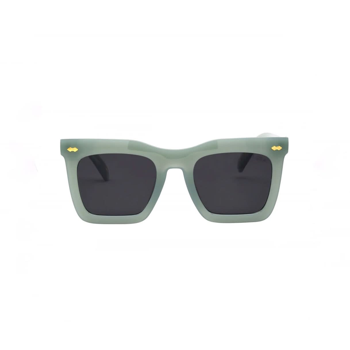 Sage green sunglasses with polarized lenses