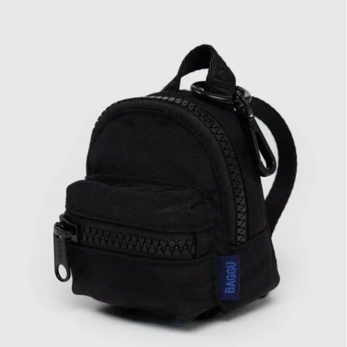 Mini backpack accessory in black