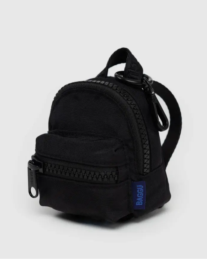 Mini backpack accessory in black