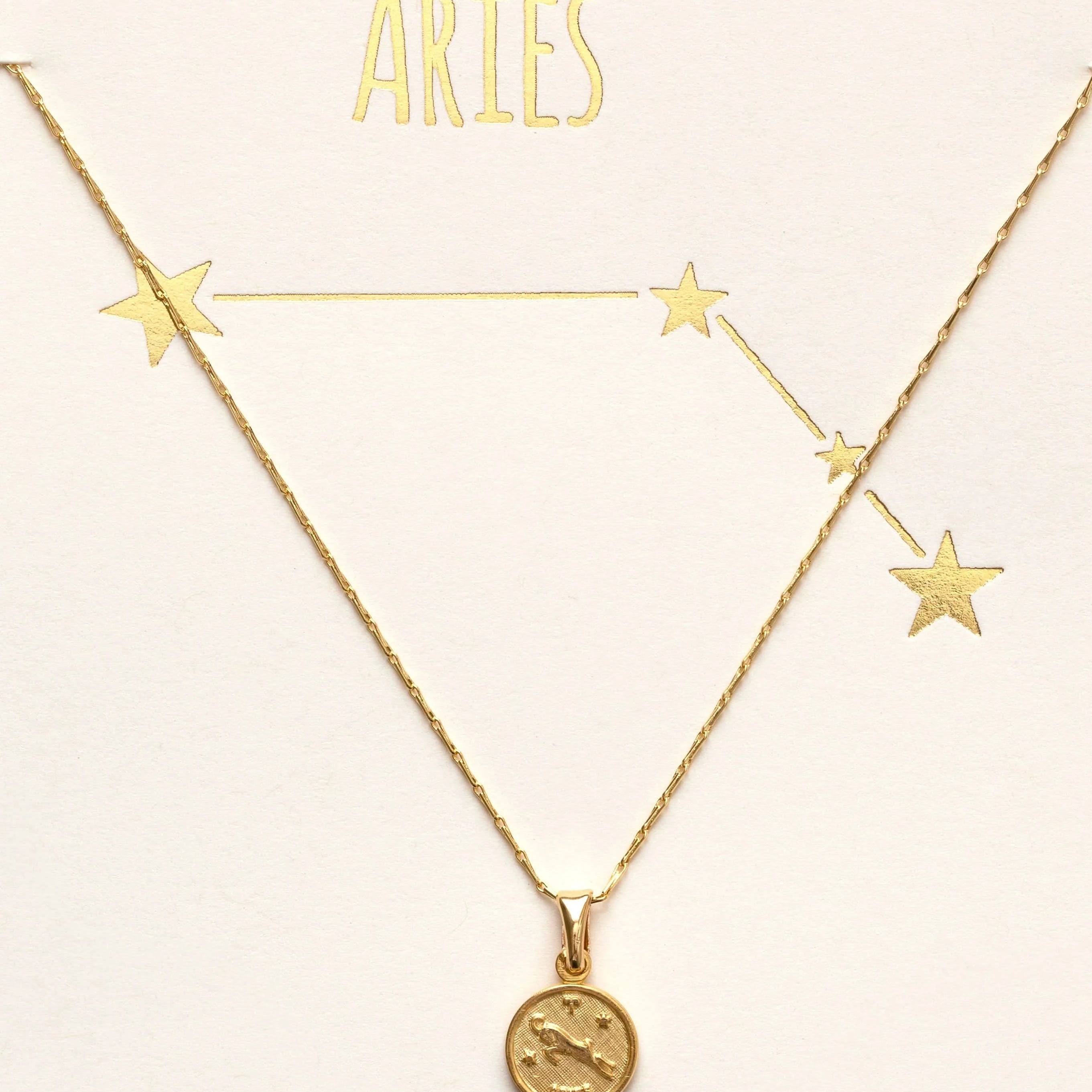 Tiny Zodiac Pendant Necklace - FORM + CONTENT