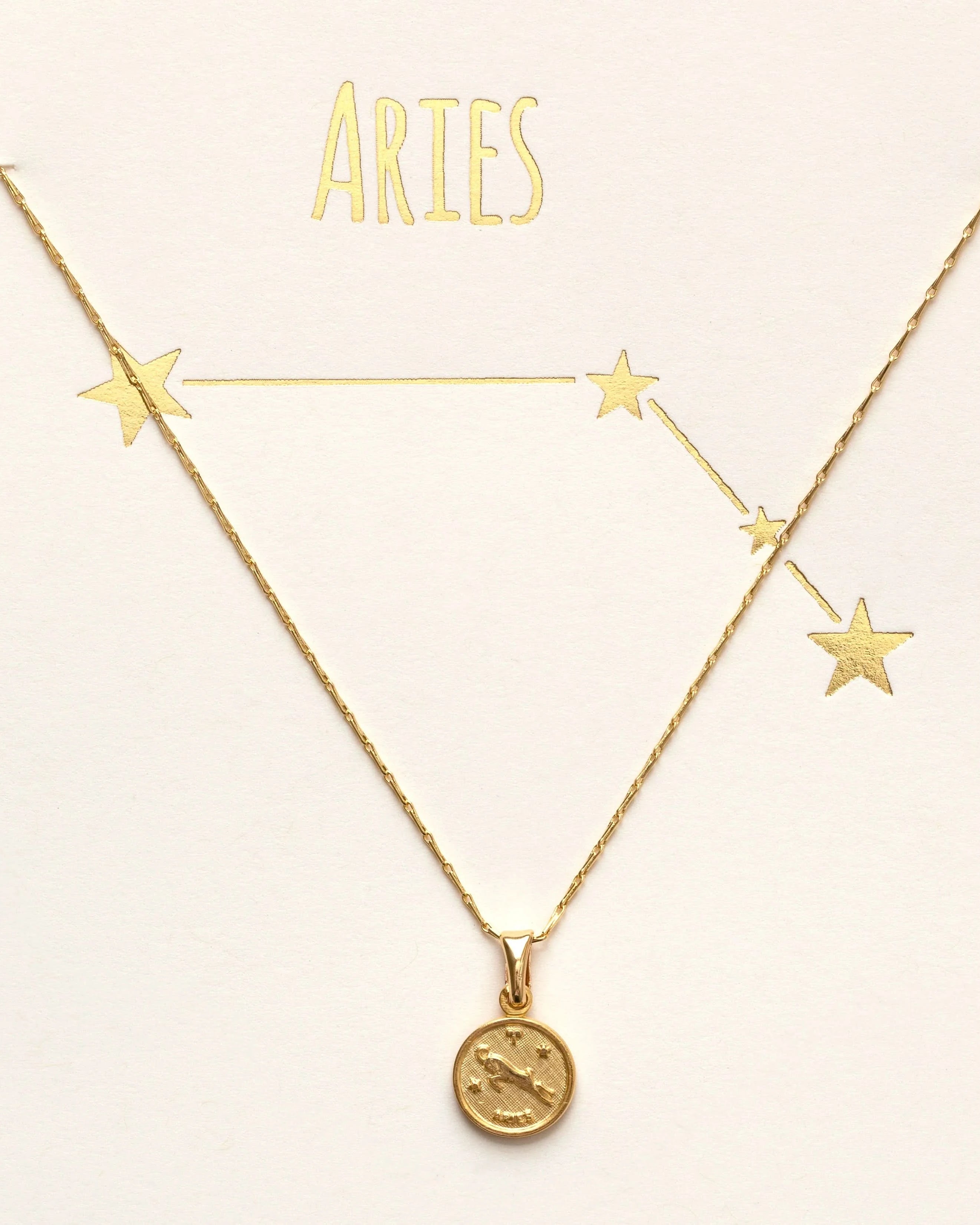 Tiny Zodiac Pendant Necklace - FORM + CONTENT
