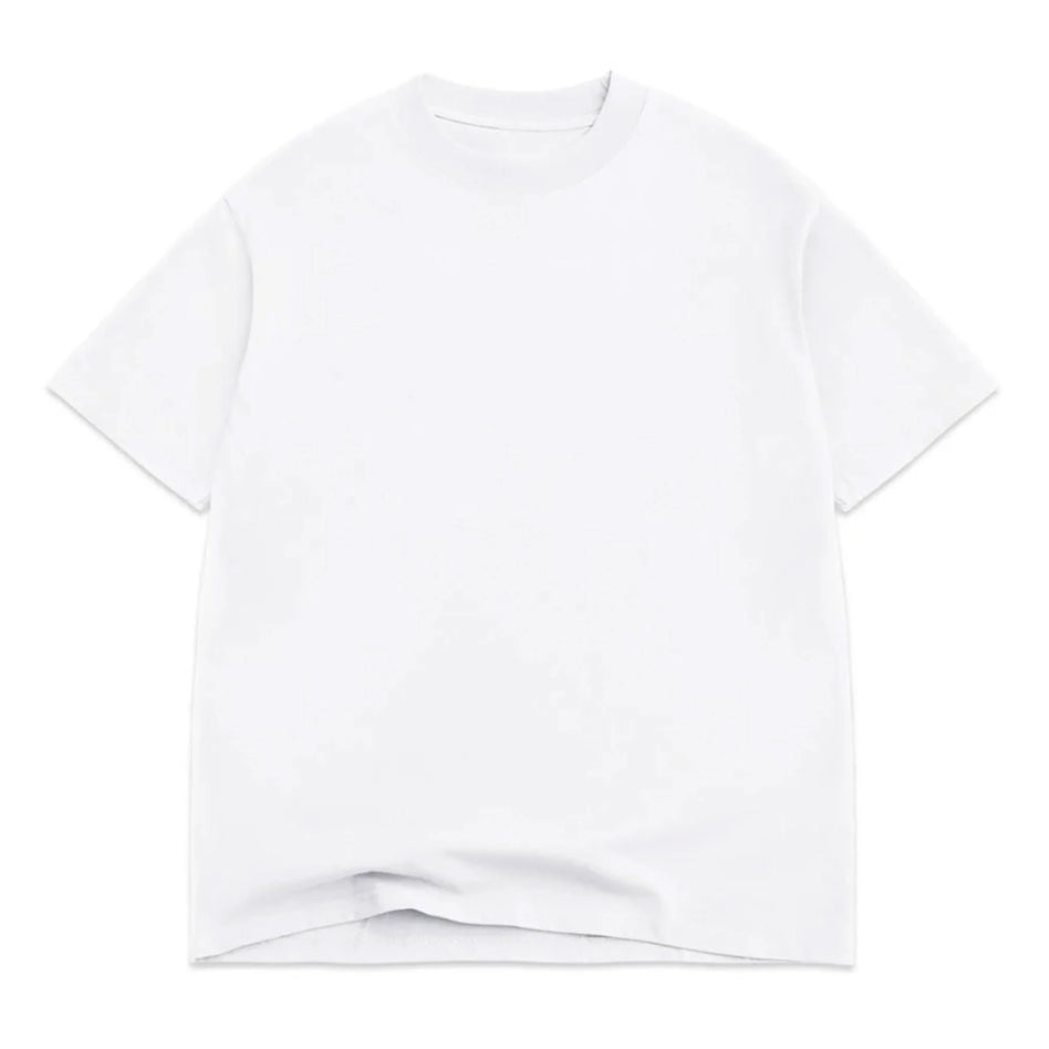 vintage, washed, white, oversized, box, tee t-shirt on white background