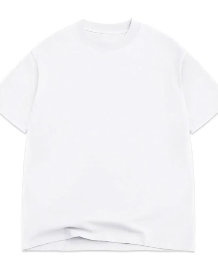 vintage, washed, white, oversized, box, tee t-shirt on white background