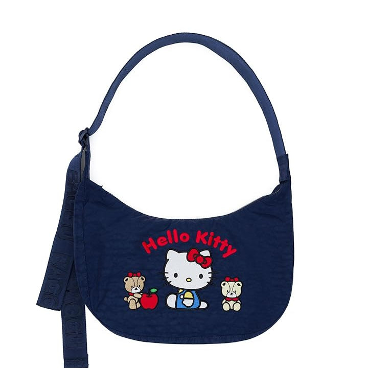 Navy blue handbag with Hello Kitty design and Small three cats