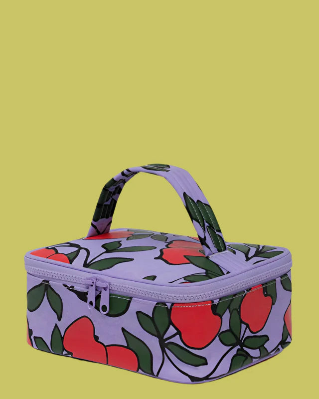 Cosmetic bag with Red Apple pattern - Small Cosmetic Case