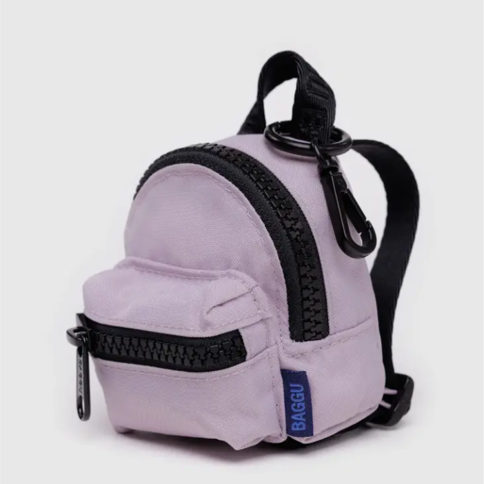 Mini backpack accessory in lavender