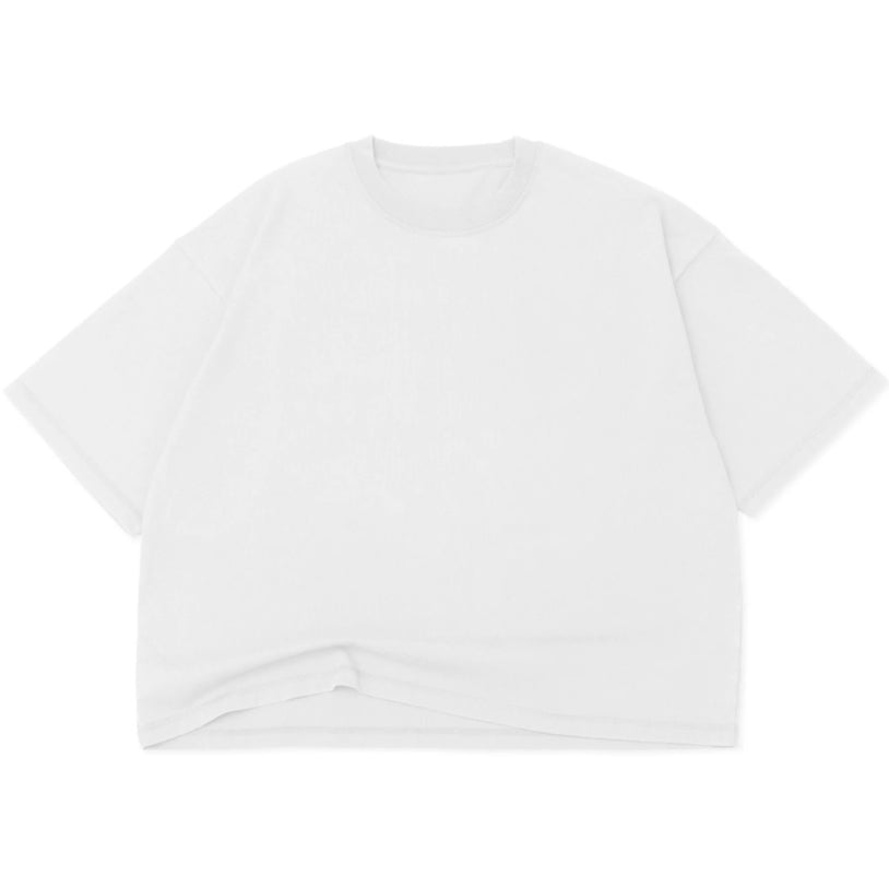 White t-shirt on a white background