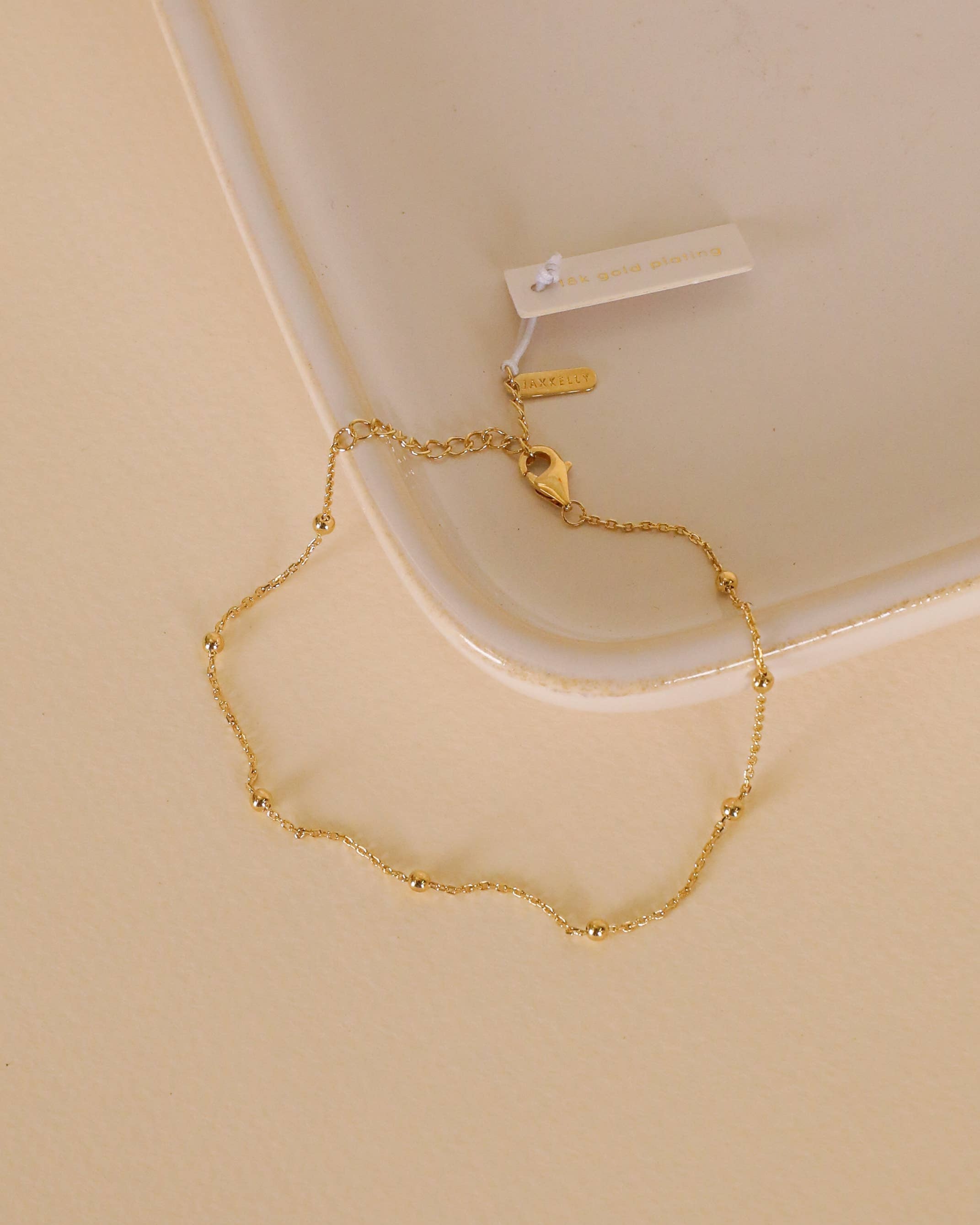 Gold Ball Bracelet - 18k Gold Plated