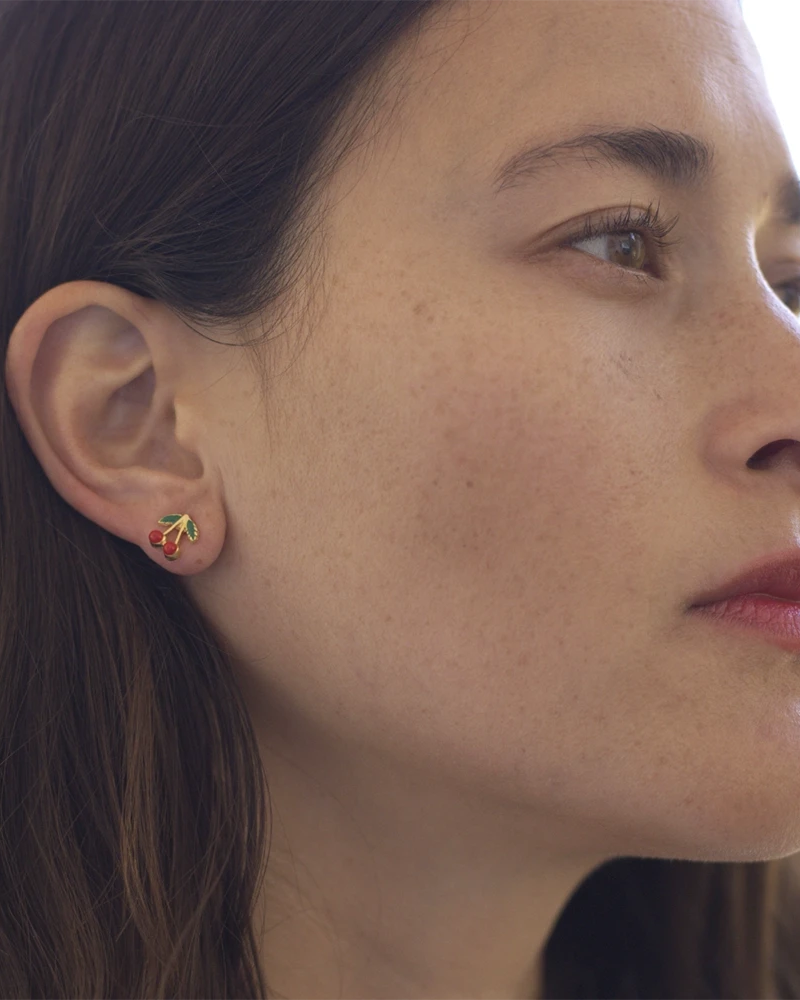 Cherry Stud Earrings - FORM + CONTENT