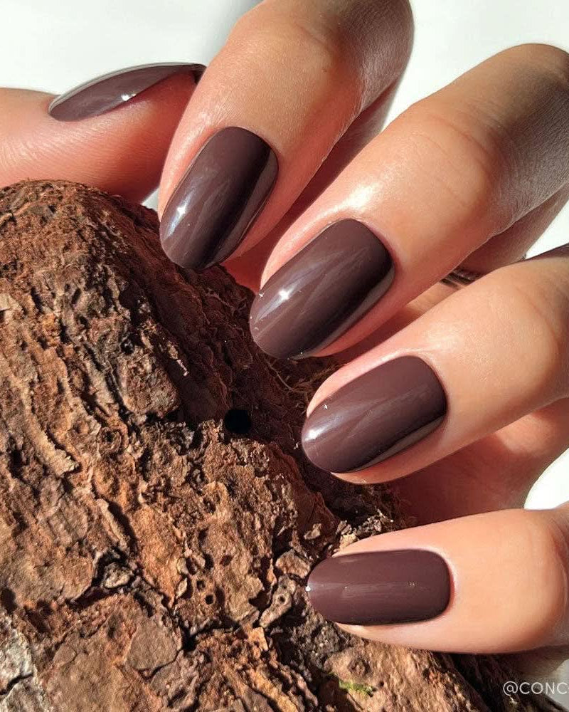 Bark Brown Glamnetic Nails