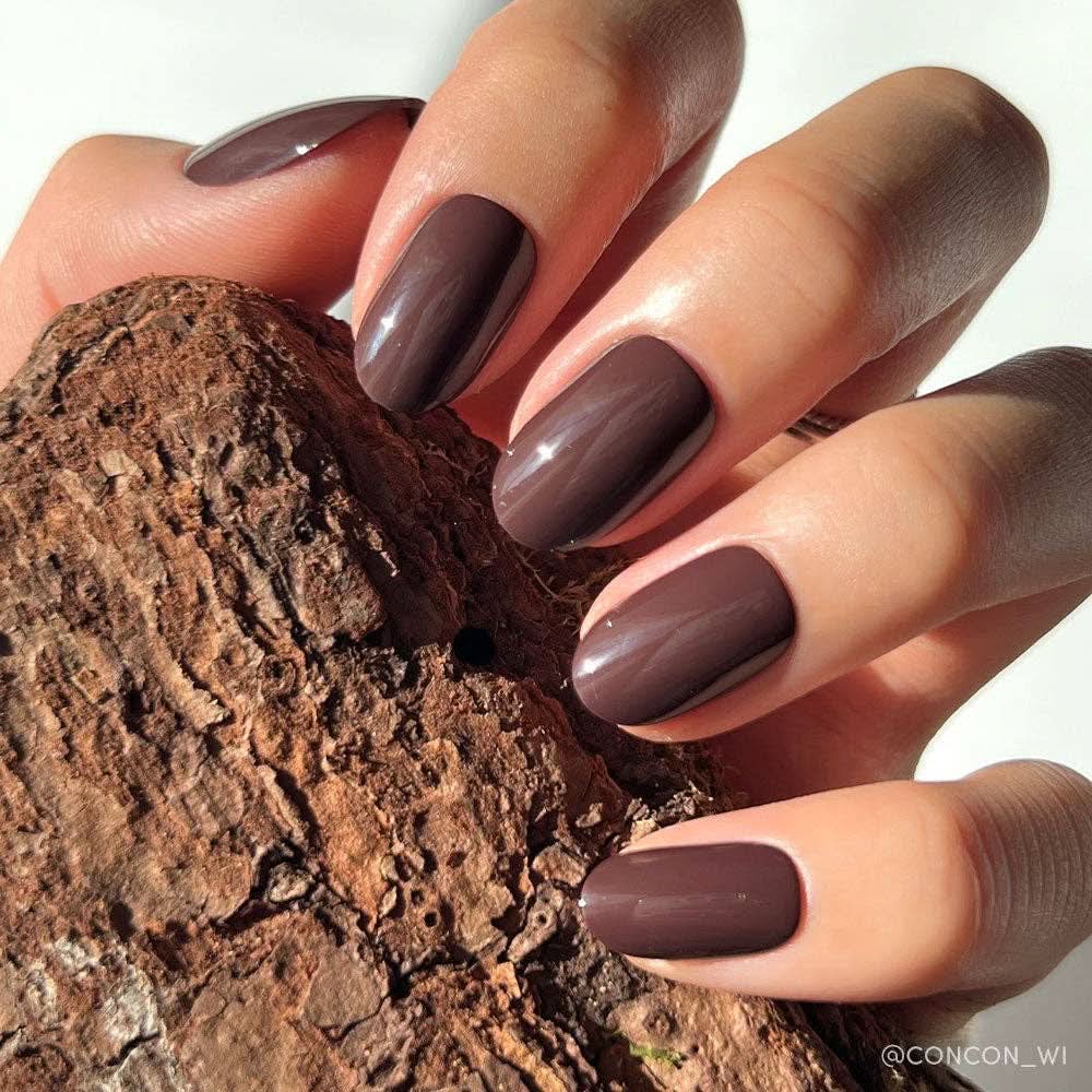 Bark Brown Glamnetic Nails
