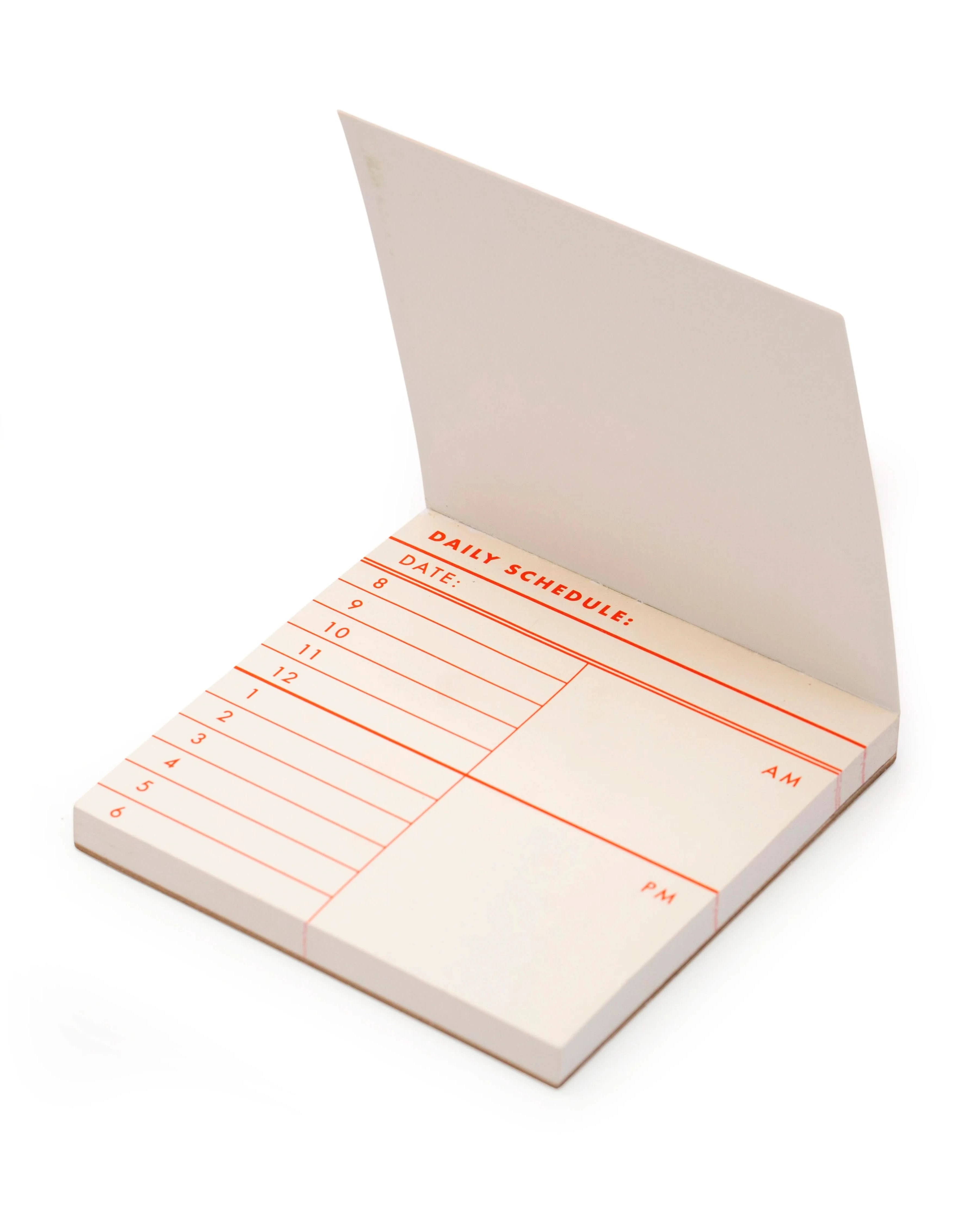 Daily schedule sticky note memo pads
