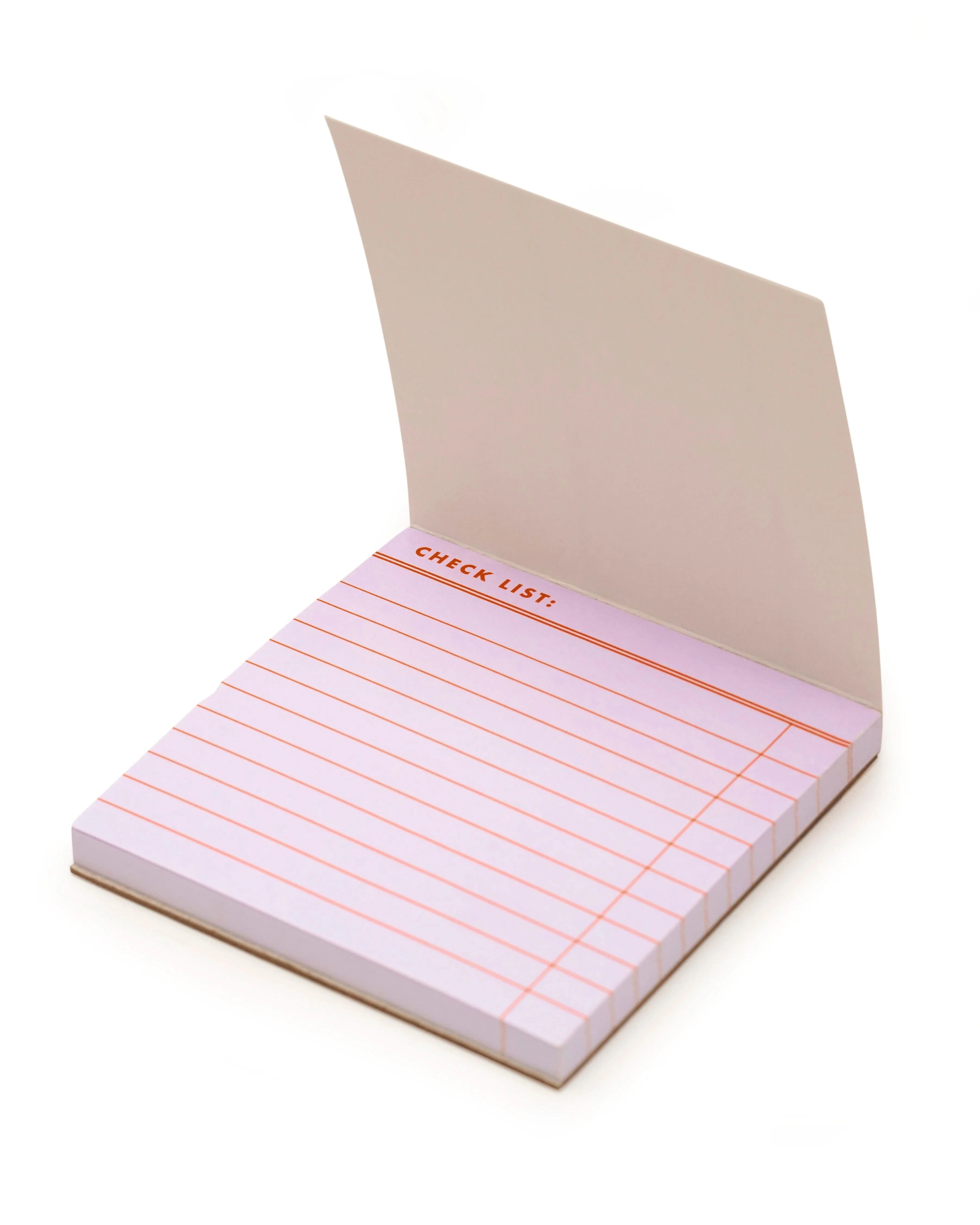 Checklist sticky note memo pad