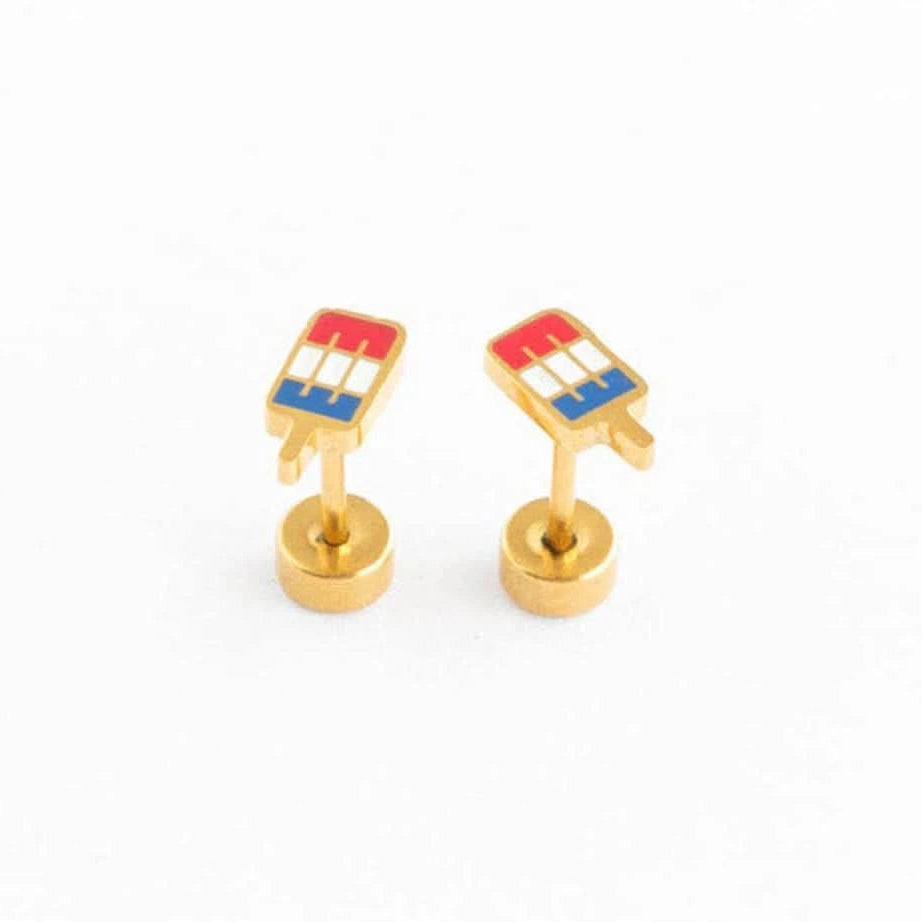 Pip Pop Flat Back Earrings