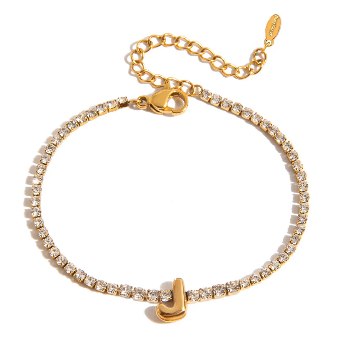 Initial Tennis Bracelet