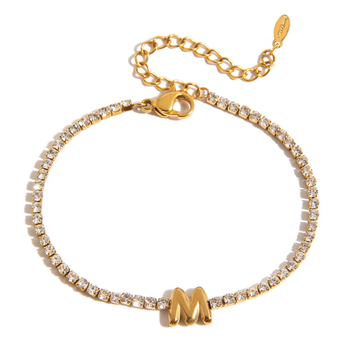 Initial Tennis Bracelet