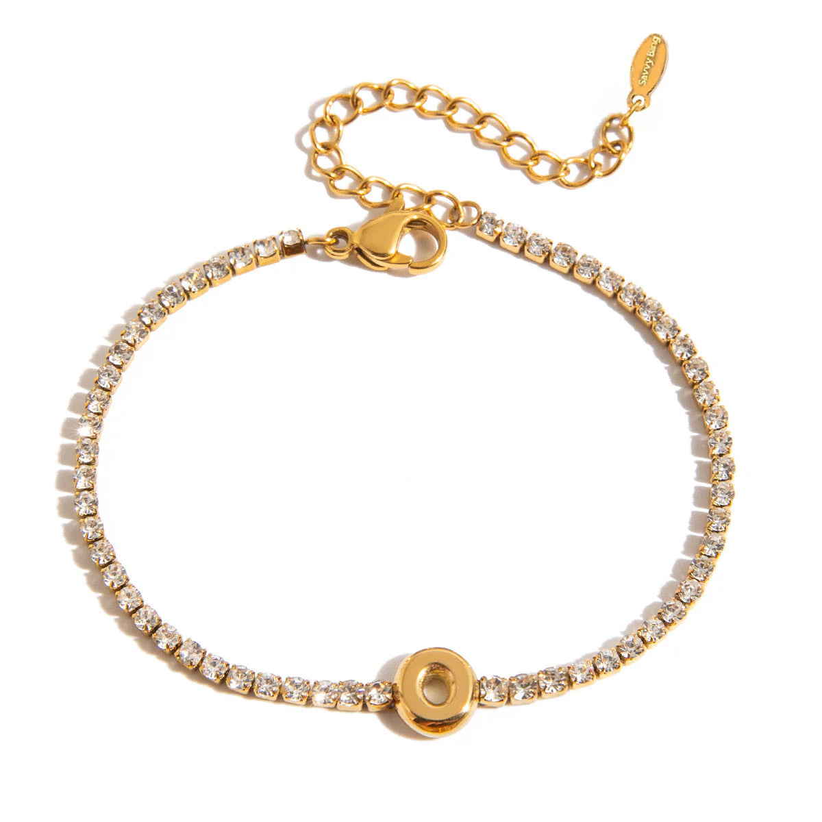 Initial Tennis Bracelet