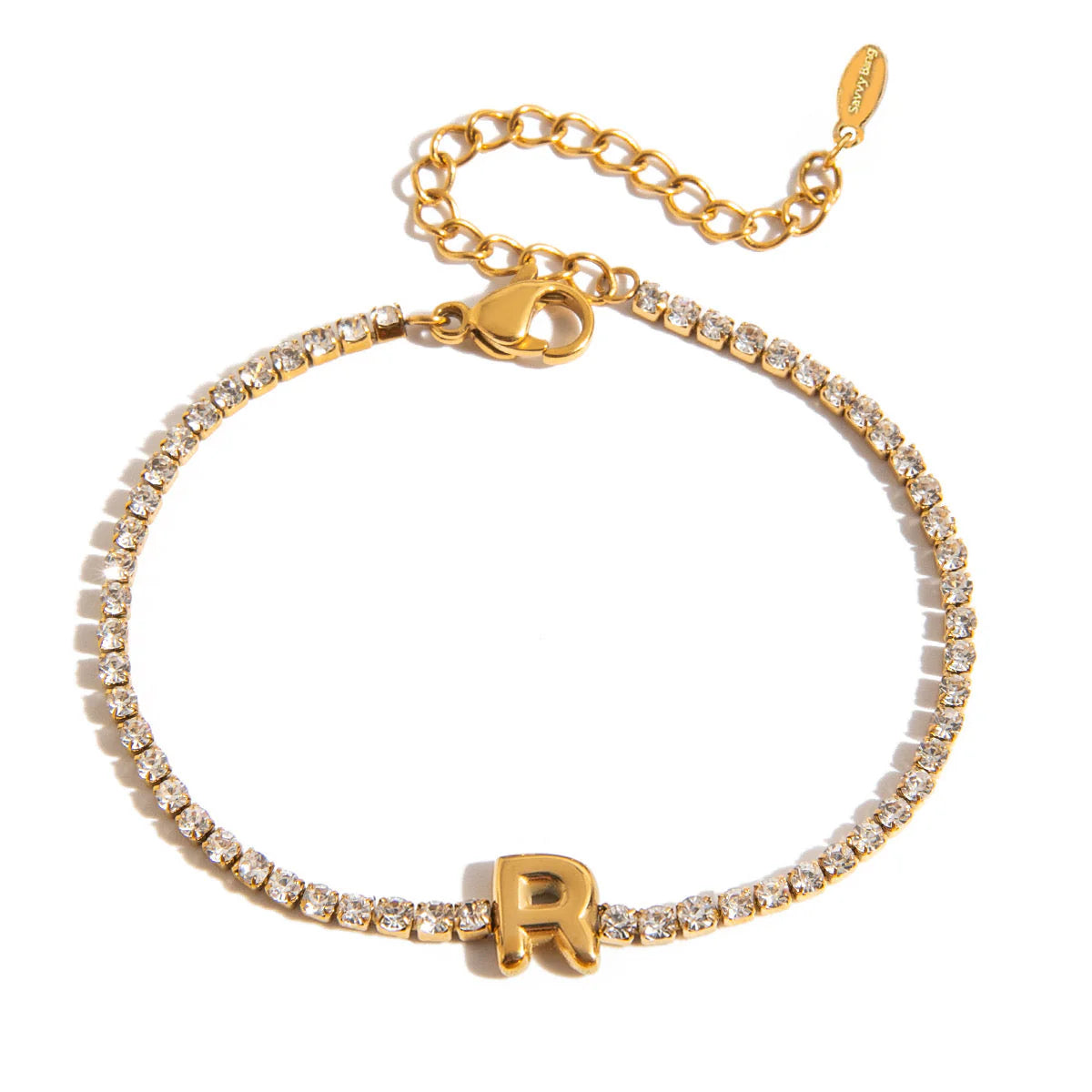 Initial Tennis Bracelet