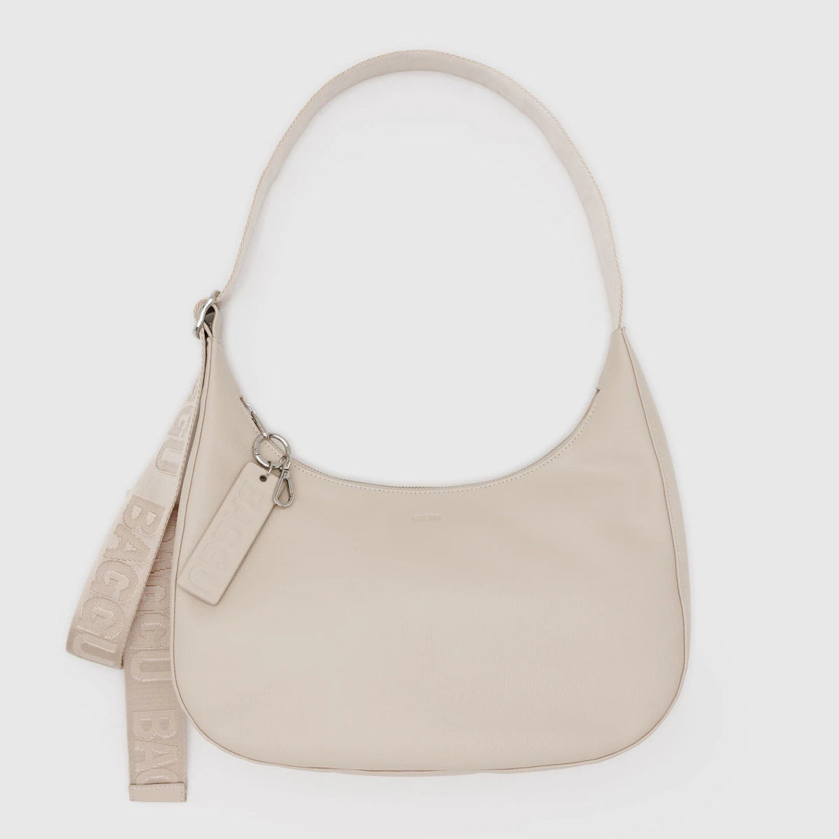 BAGGU Medium Recycled Leather Crescent Bag