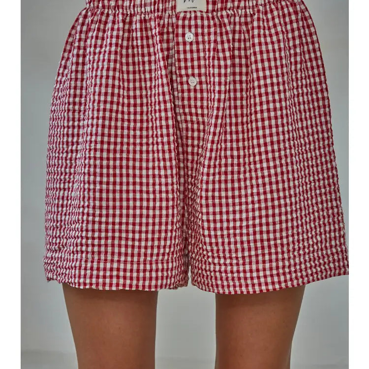 Michel Gingham Shorts