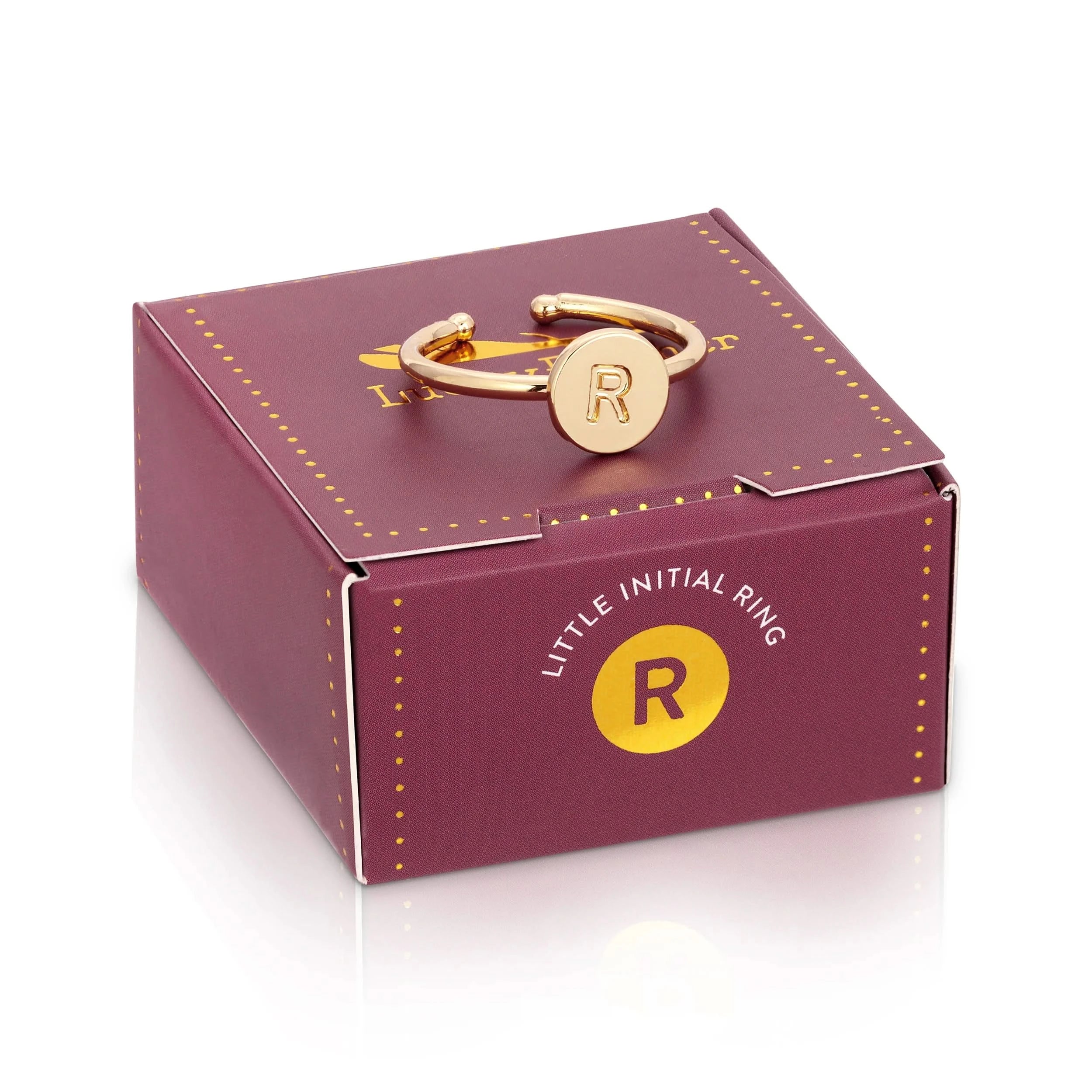 14k Gold Initial Rings - FORM + CONTENT