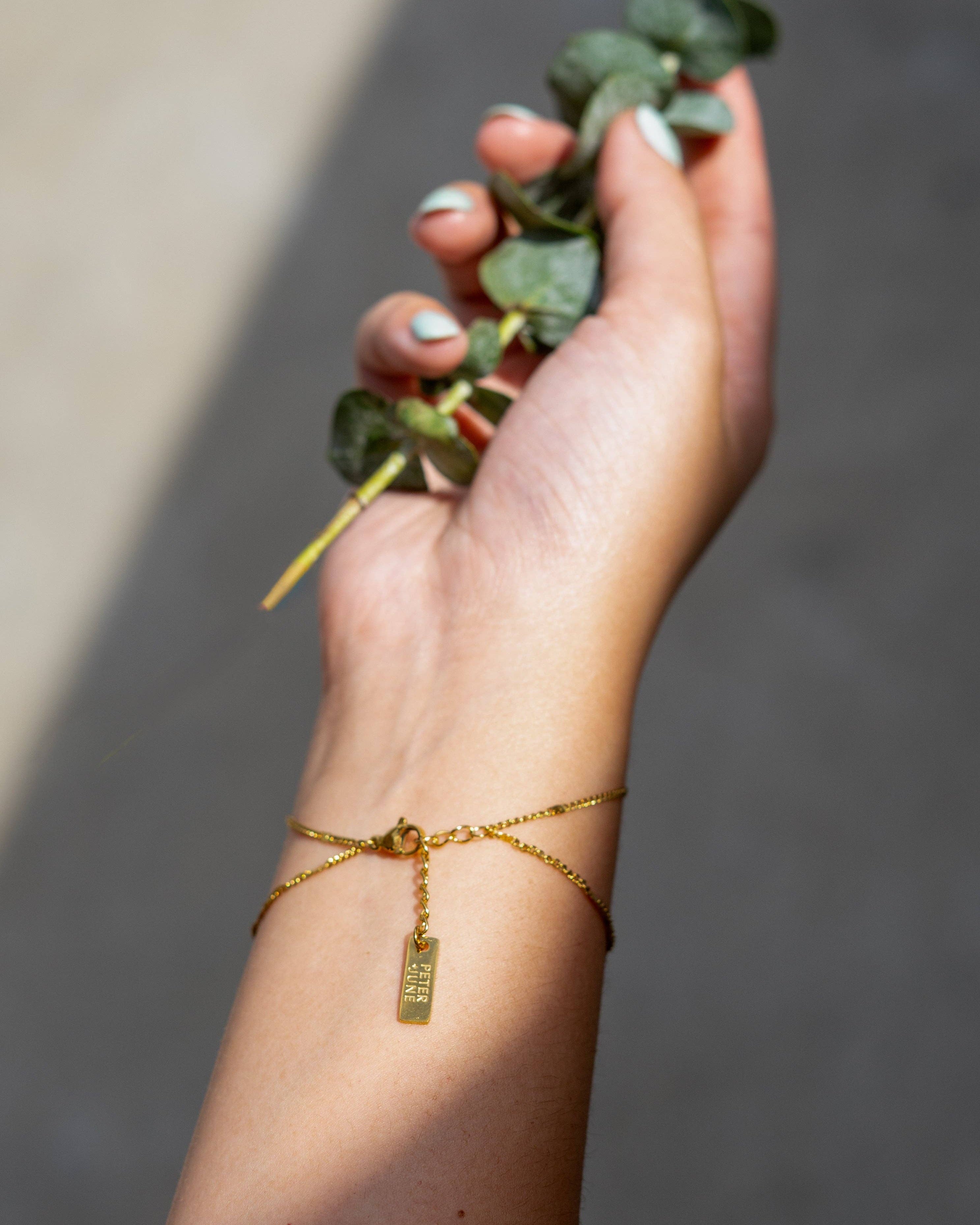 Indira Hand Chain - 18K Gold Plated b