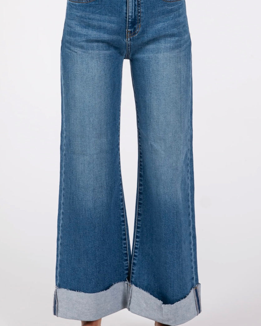 Blue wide-leg jeans Letter To Juliet Bianca A-Line Jeans