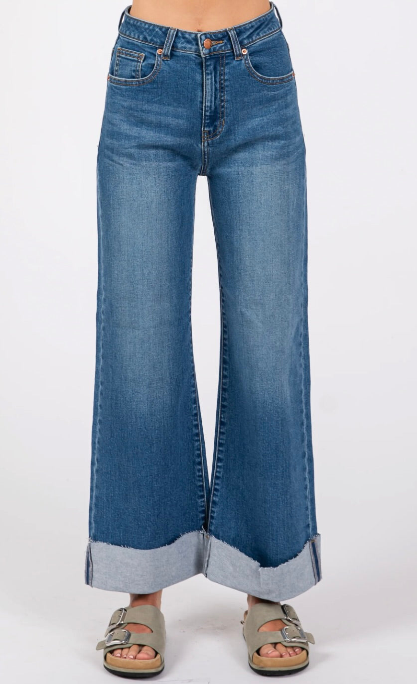 Blue wide-leg jeans Letter To Juliet Bianca A-Line Jeans