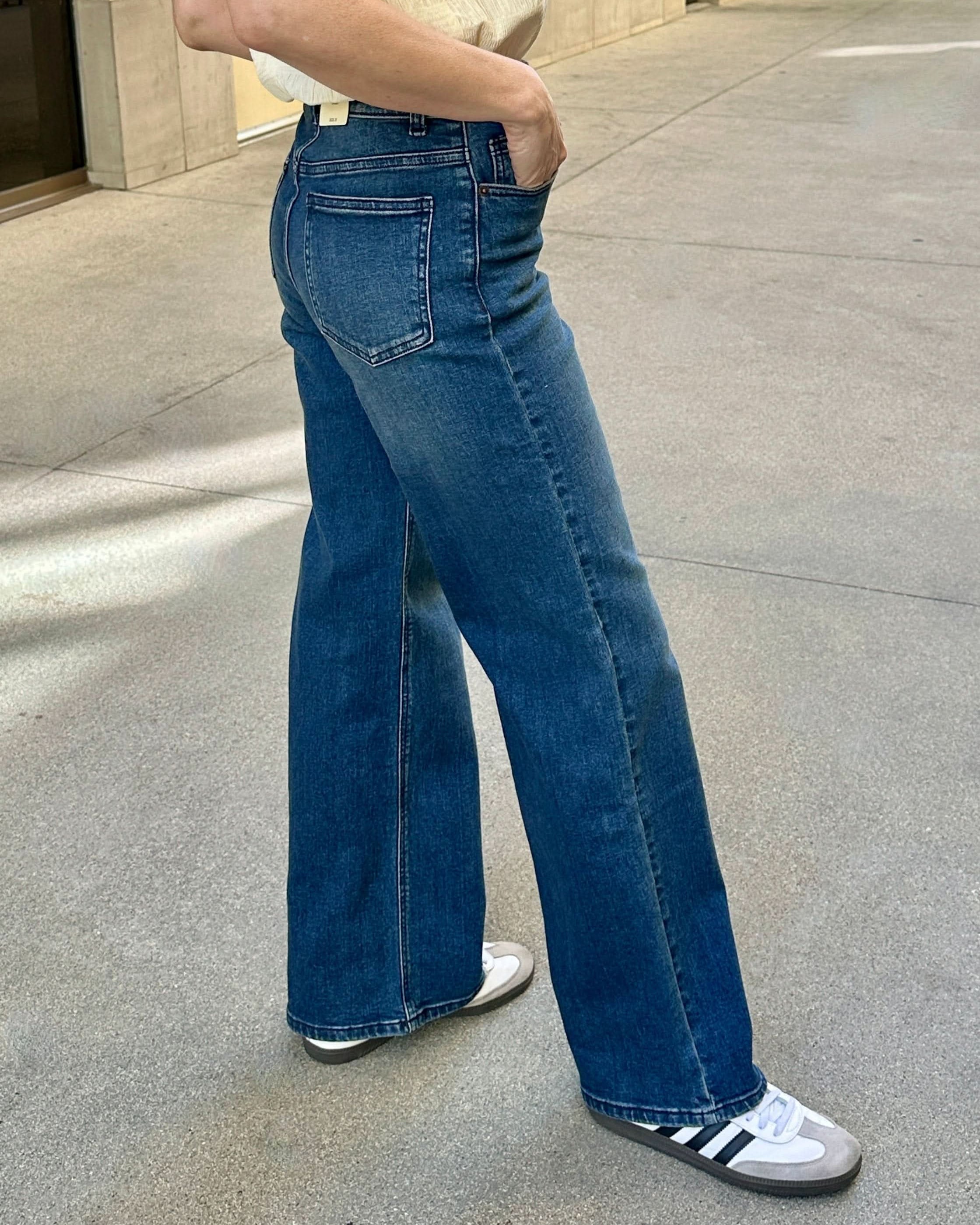 Expertly crafted with a full length and wide leg design
