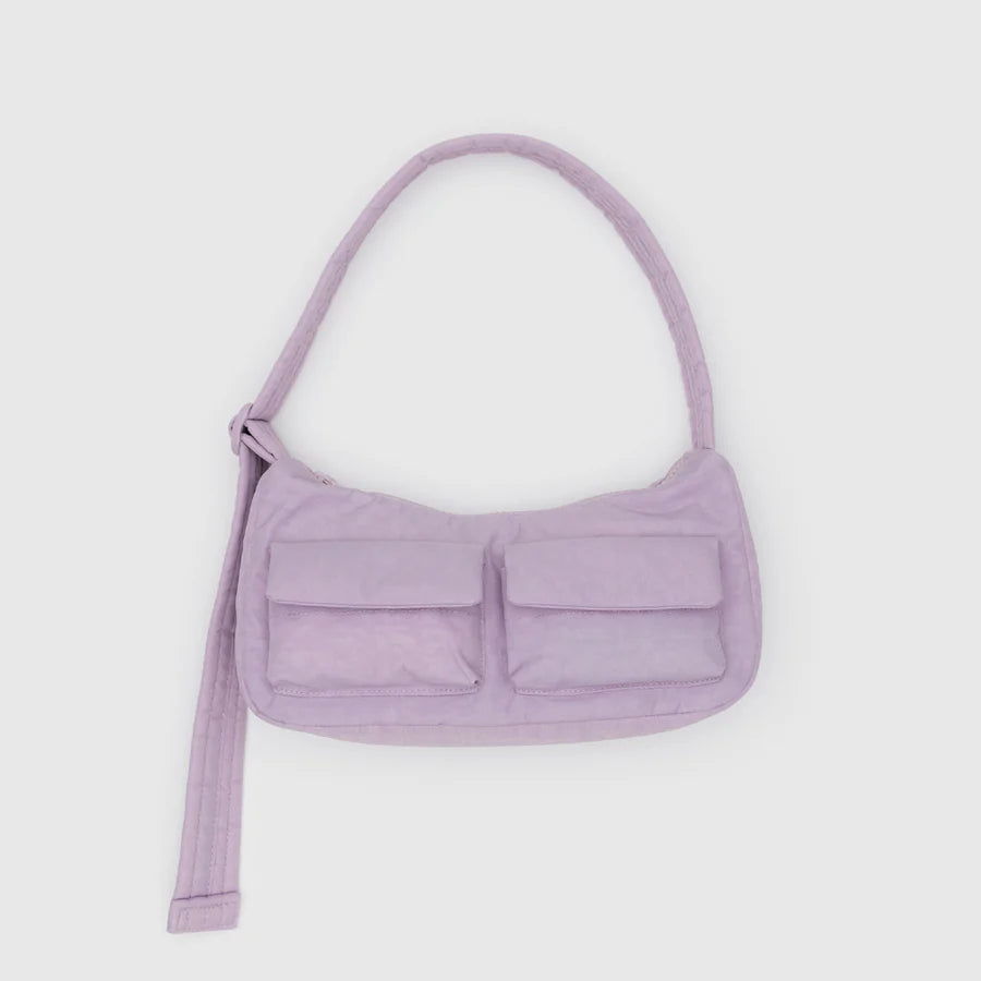 BAGGU Purple Cargo Shoulder Bag