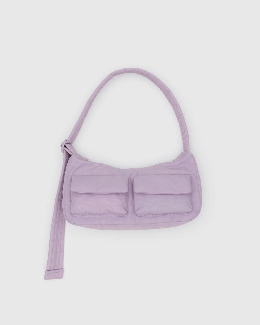 BAGGU Purple Cargo Shoulder Bag