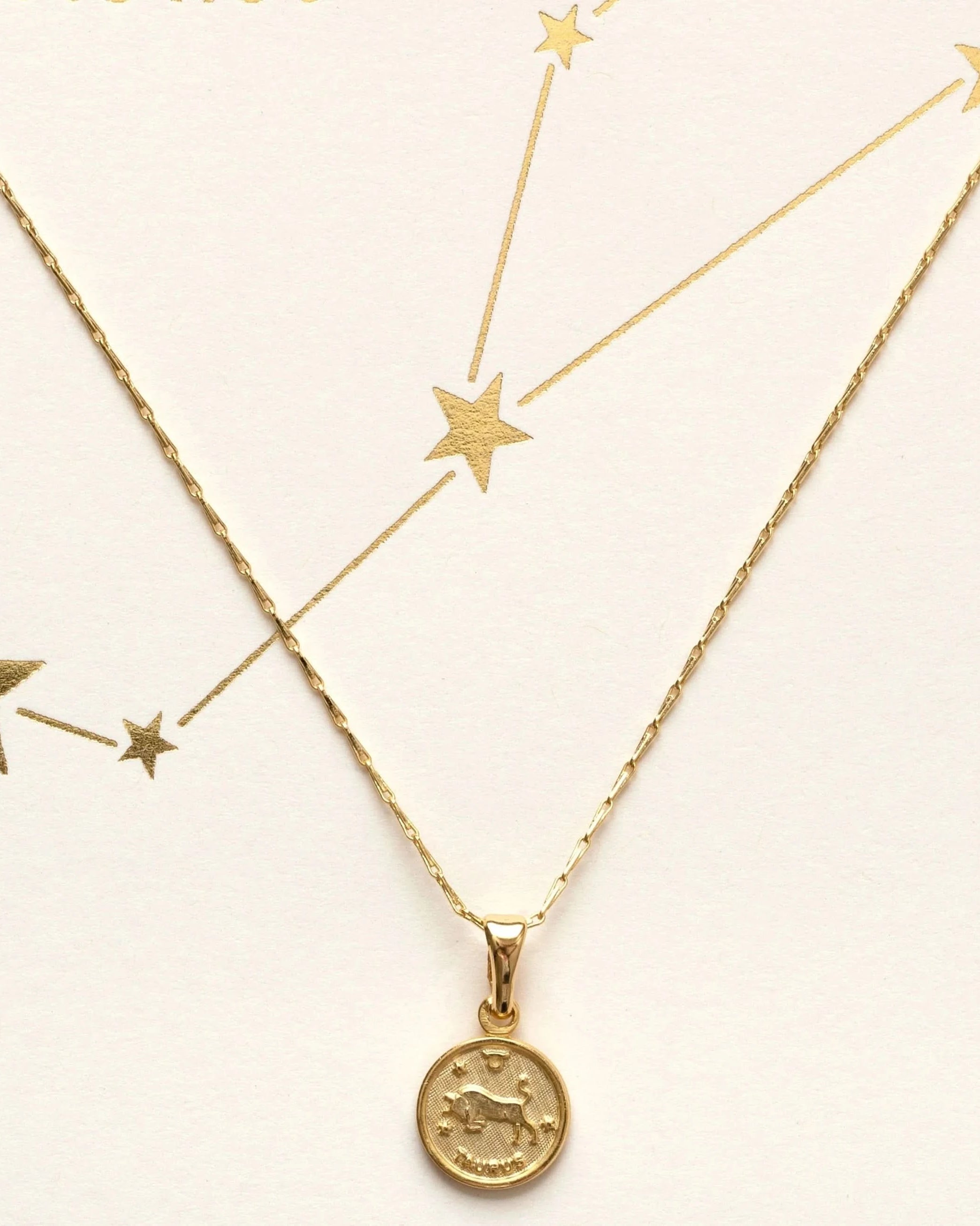 Tiny Zodiac Pendant Necklace - FORM + CONTENT