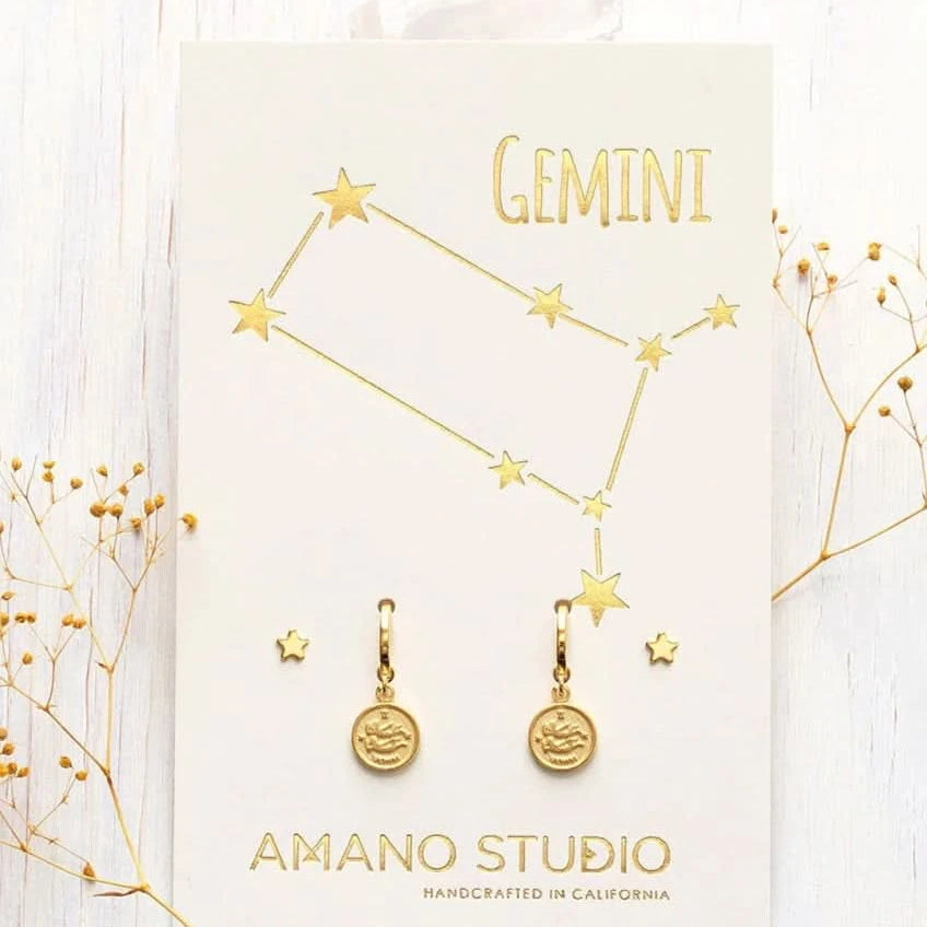 Zodiac Huggie Hoop & Stud Earrings - FORM + CONTENT