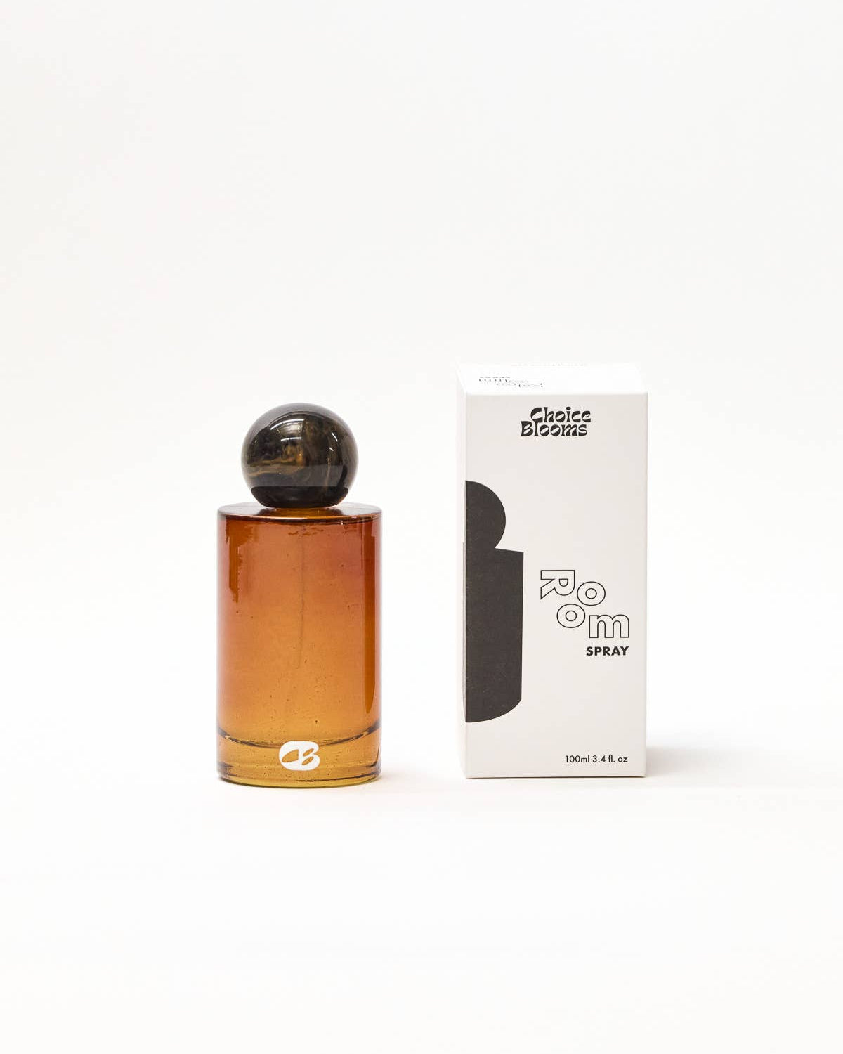 Perfume bottle and packaging on a white background