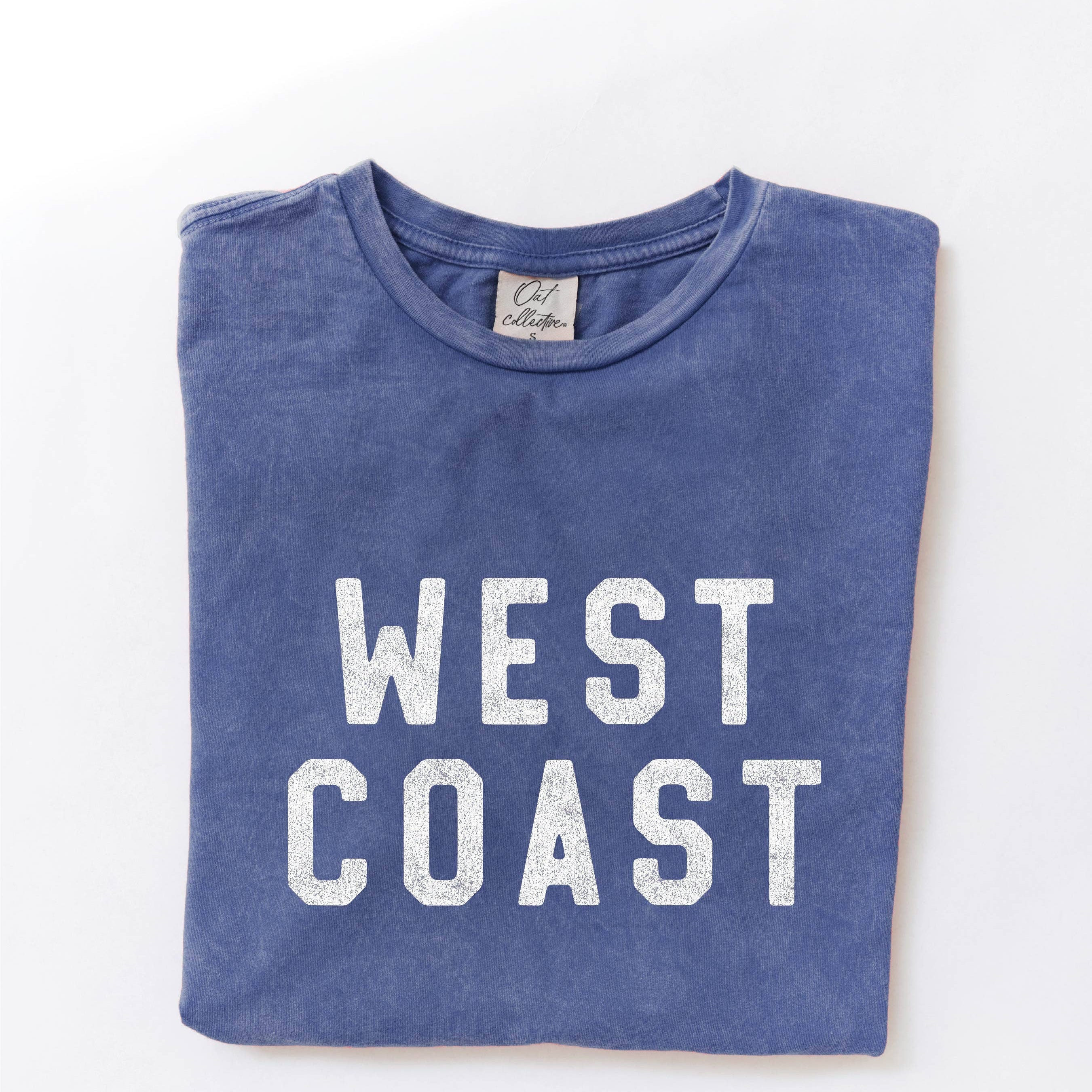WEST COAST Washed Graphic T-Shirt