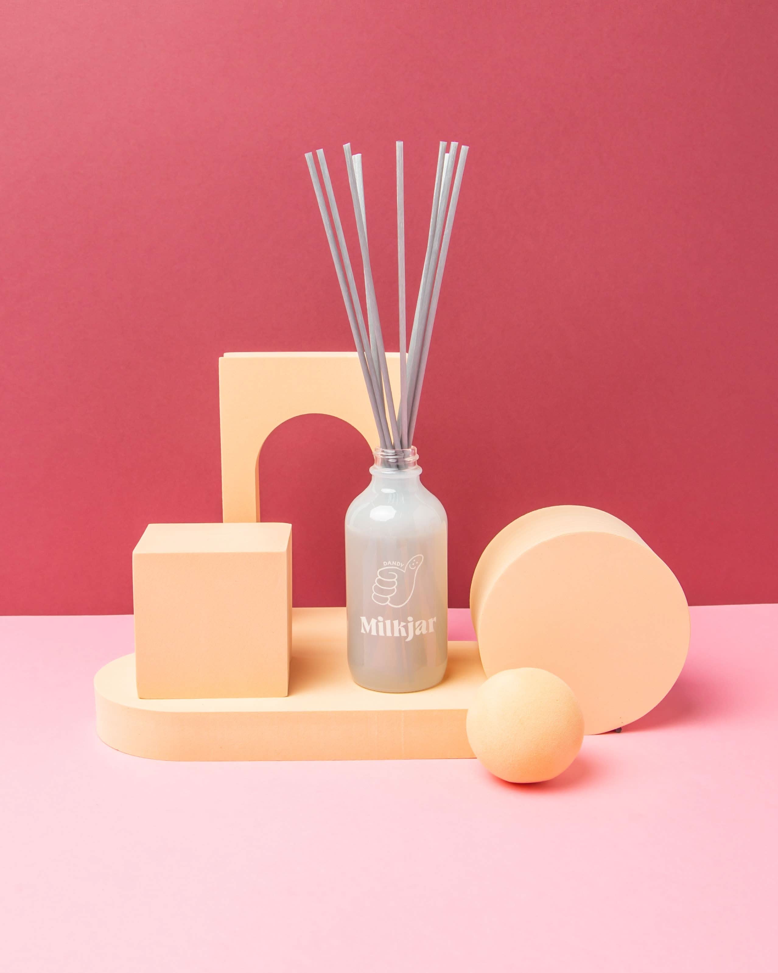 aesthetically pleasing Reed diffuser on abstract background