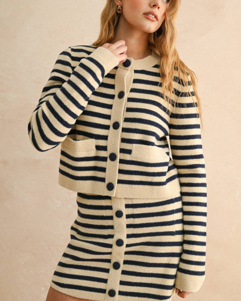 classic button-down cardigan brings effortless style to your everyday rotation.