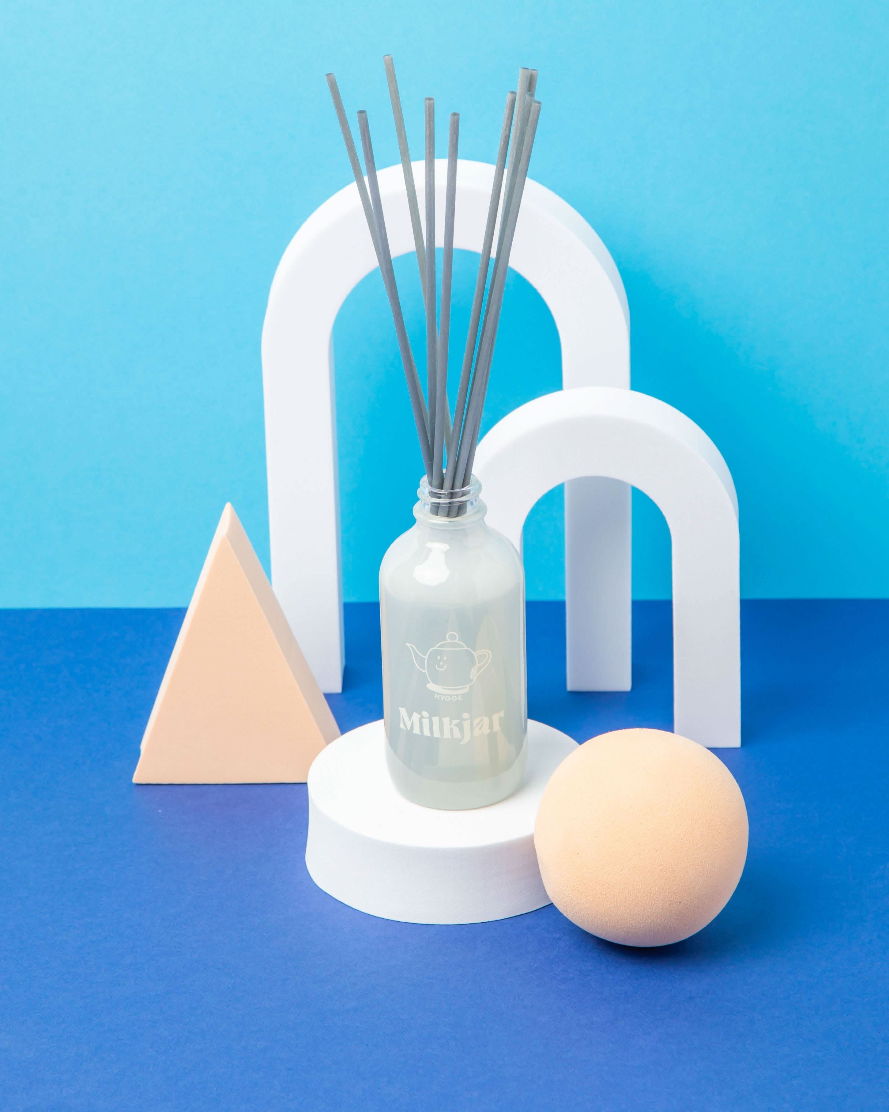 Vanilla tobacco aesthetically pleasing Reed diffuser on abstract background