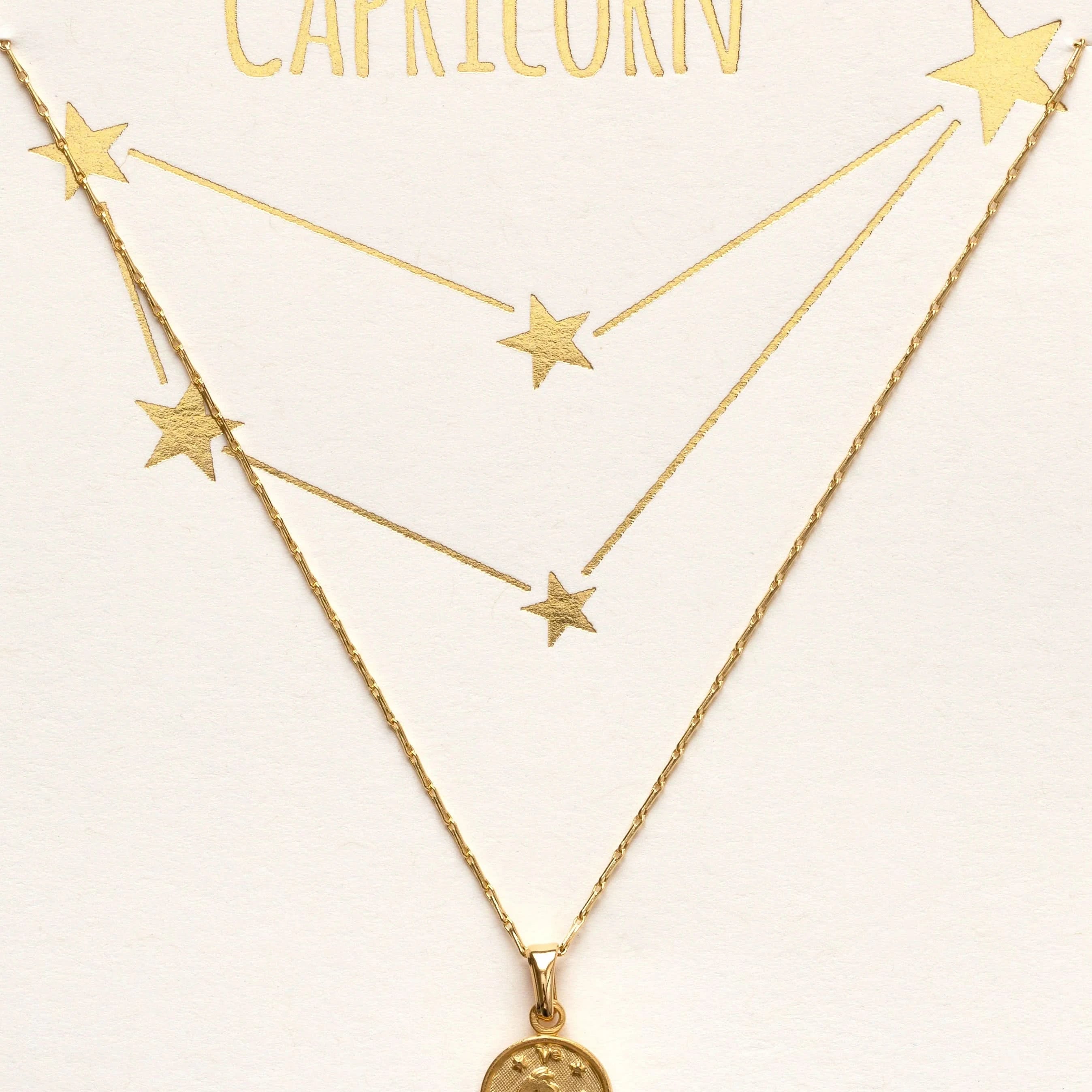 Tiny Zodiac Pendant Necklace - FORM + CONTENT