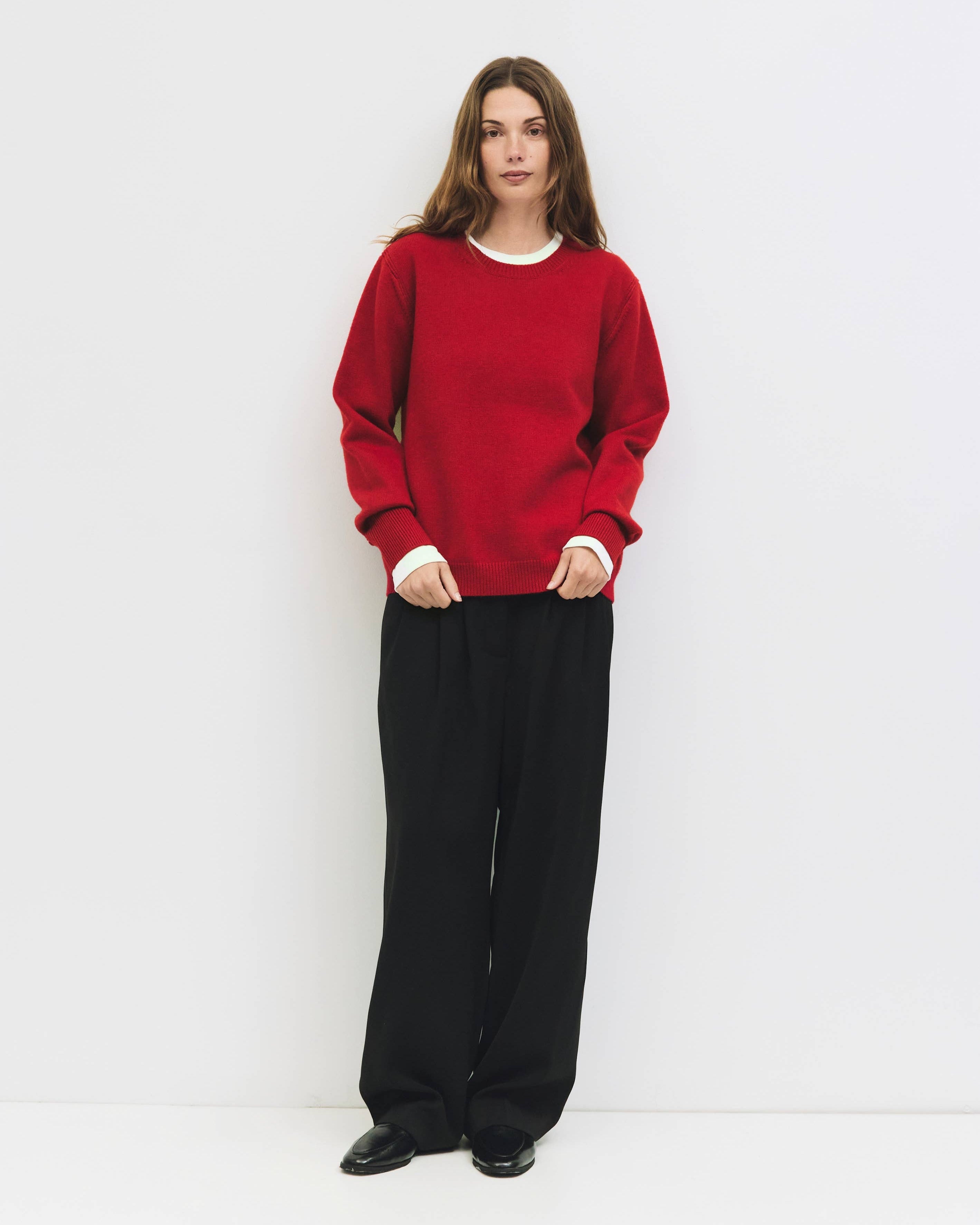 A timeless layer to wear on its own or under outerwear.