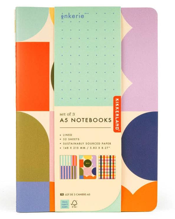 Notebook with colorful design