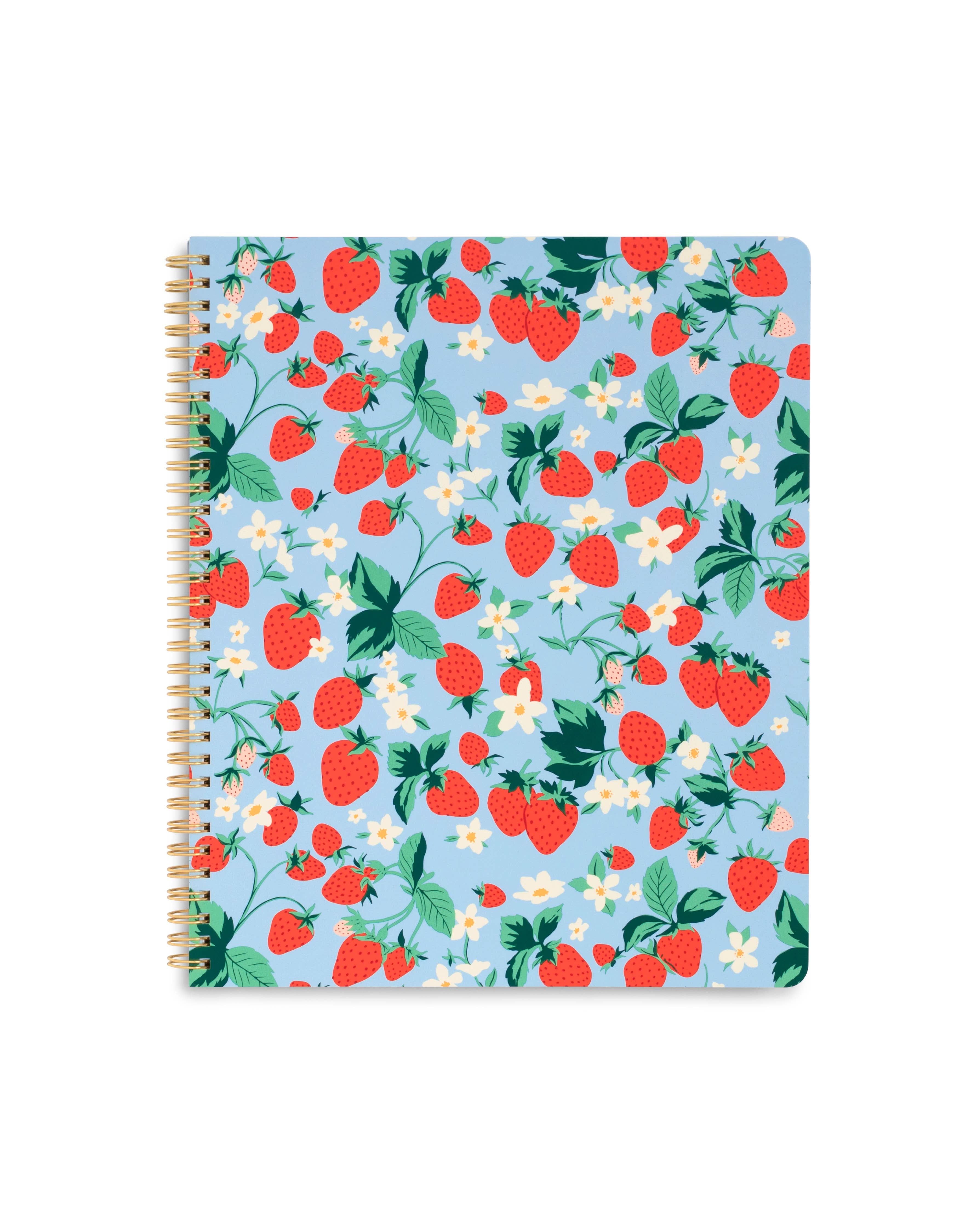 Ban.do Rough Draft Large Notebook , Strawberry Fields
