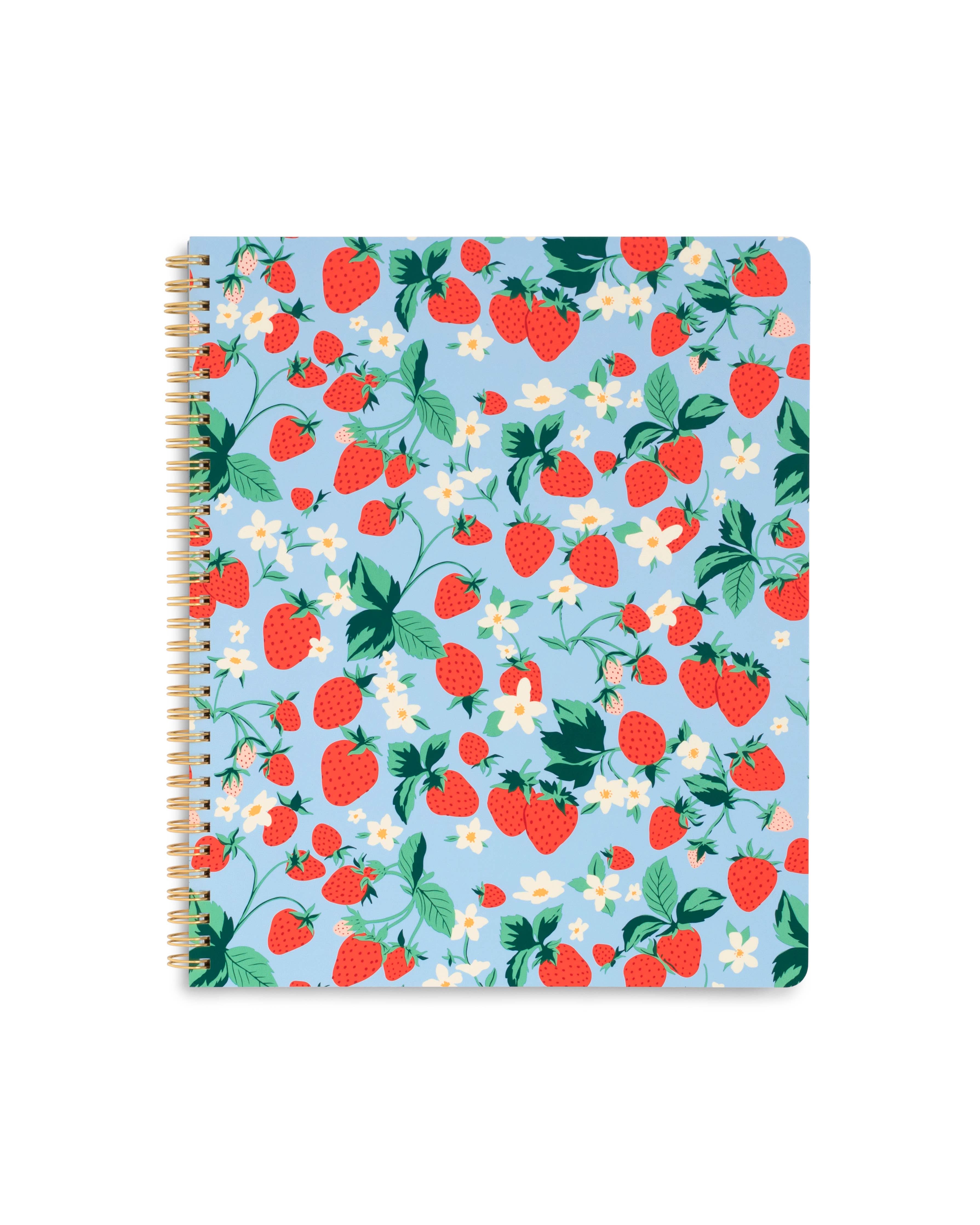 Ban.do Rough Draft Large Notebook , Strawberry Fields